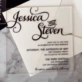 Chic Type Clear Acylic Invitation